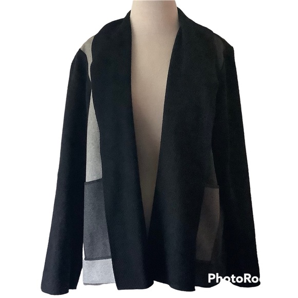 Chameleon Gray/Black/Ivory Wool Blend Jacket - Picture 1 of 5